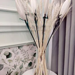 Myntra Elegant Homes White 1 Pieces Poppy Croton Artificial Flower-image-65