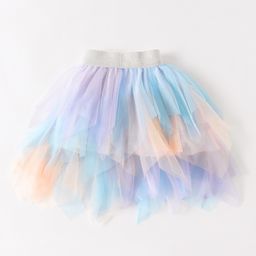 Kookie Kids Skirt with Net Detailing -  Multicolor-image-16