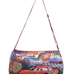 Happile lighting  cars red color Duffle shoulder bag for school/travelling/sports/Picnic Apt for 5-15 Yrs. Kids-9.8 Inches-picture-23