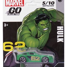 Marvel GO Pull-Back Hulk Battle SUV Wave 2 Single Car - Green-16