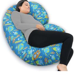 Coozly C Shaped Pregnancy Pillow | Maternity Pillow|100% Cotton Removable Covers- Aztec Multicolor-8