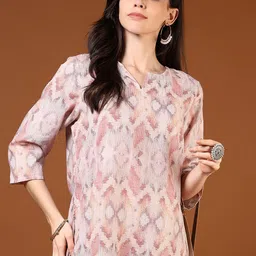 V-Mart Women Abstract Printed Thread Work Kurta-15