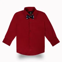 Gini and Jony Boys Standard Spread Collar Solid Cotton Casual Shirt-image-31