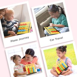 Play Nation Colour And Pattern Matching Montessori Slide Puzzle Game - Yellow image 4
