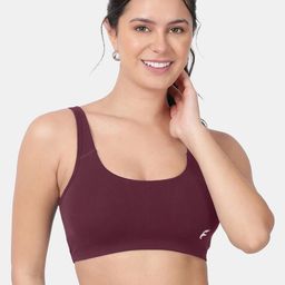 Envie Lightly Padded Non-Wired 3/4th Coverage Workout Bra-image-39