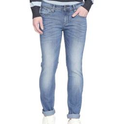 Basics Blue Low Rise Skinny Fit Solid Jeans-image-50