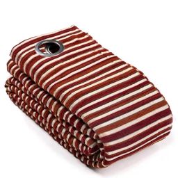 Saral Home Red Polyester Stripe Curtain-27