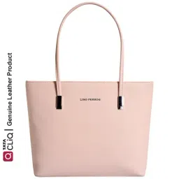 Lino Perros Powder Pink Textured Medium Tote Handbag-33