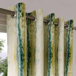 DDecor Abstract Multicolor Polyester 5 ft Window Curtain image 2