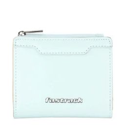Fastrack Multi-Utility Blue Solid Bi-Fold Wallet for Women-image-45
