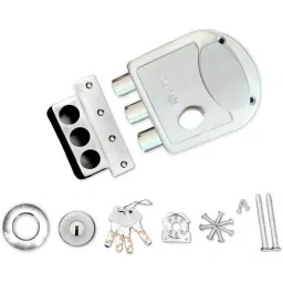 Atom Stainless Steel Silver Glossy Finish Deadbolt Lock, ML003-SS-OSK-31