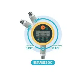 AS ONE Pressure Indicator B-RE Type 0-0.5 Mpa Pressure Range A Frame Without H Collar, KDM30-500KPAG-32