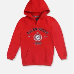 Allen Solly Boys Red Printed Full Sleeves Sweatshirt-image-11