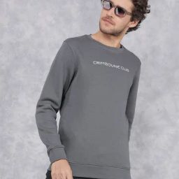 Crimsoune Club Grey Regular Fit Logo Printed Sweatshirt-picture-42