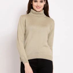 Style Quotient Beige High Neck Sweater-image-94