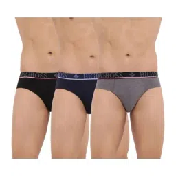Dollar Bigboss Assorted Color Cotton J-Class Mobilio Briefs (Pack Of 3)-image-98