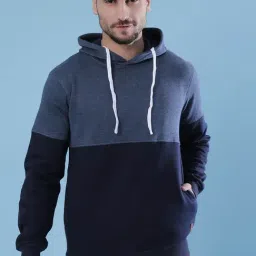Campus Sutra Blue Full Sleeves Hoodie-picture-31