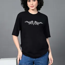 Moda Rapido Women Drop-Shoulder Sleeves T-shirt-picture-14