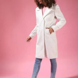 Campus Sutra White Regular Fit Coats-image-57
