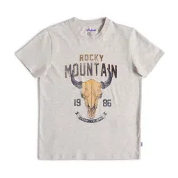 Jack & Jones Junior Boys Grey Cotton Printed T-Shirt-picture-21