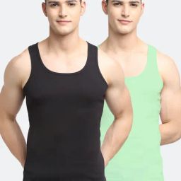 Friskers Multi Cotton Slim Fit Vest - Pack of 2-picture-5