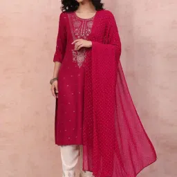 Rangriti Pink Polka Dots Dupatta-picture-35
