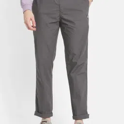 Octave Grey Cotton Regular Fit Trackpants-image-79