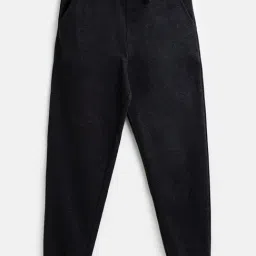 Campana Kids Charcoal Grey Cotton Regular Fit Joggers-image-82