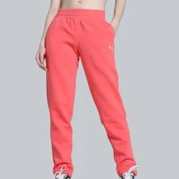 Puma Pink Mid Rise Sports Track Pants-image-47