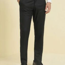 Allen Solly Black Regular Fit Trousers-image-34
