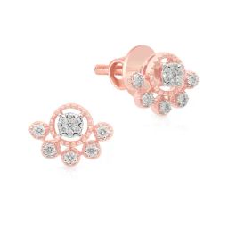 Malabar Gold and Diamonds 18k Rose Gold Stud Earrings-image-62