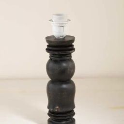 Freedom Tree Pillar Mango Wood Black Table Lamp-image-54