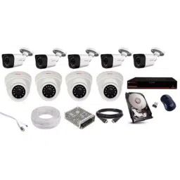 CP Plus 2.4MP 5 Pcs Bullet 4 Pcs Dome White and Black Camera 16 Channel DVR and HDD Kit with All Accessories-16