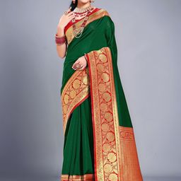 Mitera Woven Design Banarasi Saree-image-27
