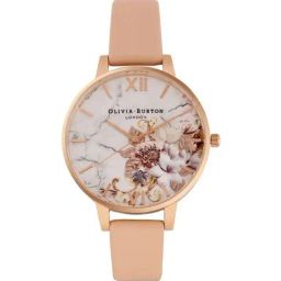 Olivia Burton OB16CS12W Marble Florals Analog Watch for Women-image-11