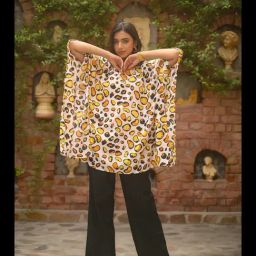 Aditi Wasan Multi Polyester Regular Fit Print Kurti-picture-2
