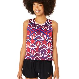 Asics Red & Blue Printed Sports Tank Top-picture-11
