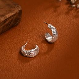 Accessorize London Silver Zinc Earrings-87