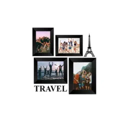 eCraftIndia Memory Black Collage Photoframes - Set of 4 image 3