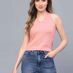 SELVIA Peach Regular Fit Top-picture-13