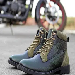 Bacca Bucci Men's METEOR Olive Derby Boots-image-10