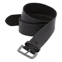 American Eagle Black Leather Casual Belt for Men-image-91