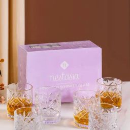 Nestasia Glasses Crystal Textured Set of 6 250ml-14