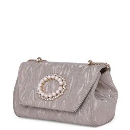 Inc.5 Golden PU Embellished Clutch-17