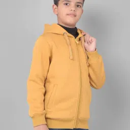 Crimsoune Club Kids Mustard Regular Fit Full Sleeves Sweatshirt-image-90