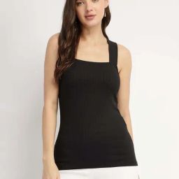 Fablestreet Black Tank Knit Top-picture-16