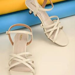 Rocia by Regal Women's Cream Ankle Strap Sandals-image-35