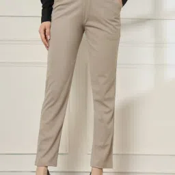 FITHUB Dark Grey Cotton Loose fit Casual trousers-picture-29
