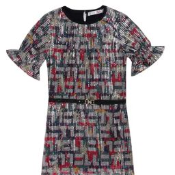 Elle Kids Multicolor Embellished Dress-image-22