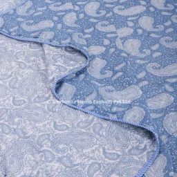 Shahenaz  Paisley Blue Cotton Single Reversible Dohar-image-69